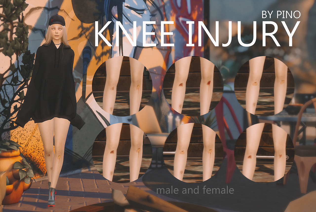 AP TS4 knee injury для Симс 4. Скачать мод