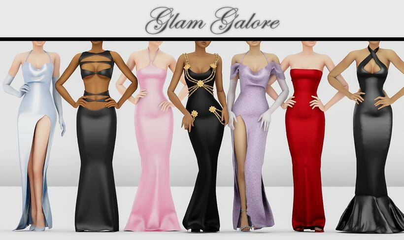 [B0T0XBRAT] Glam Galore для Симс 4. Скачать мод