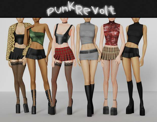 [B0T0XBRAT] Punk Revolt для Симс 4. Скачать мод