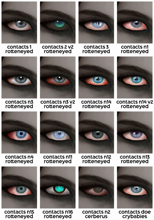 contacts by cerberus-cc для Симс 4. Скачать мод