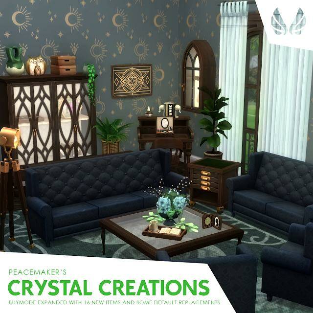 Crystal Creations - Buymode Expanded by Peacemaker c   для Симс 4. Скачать мод