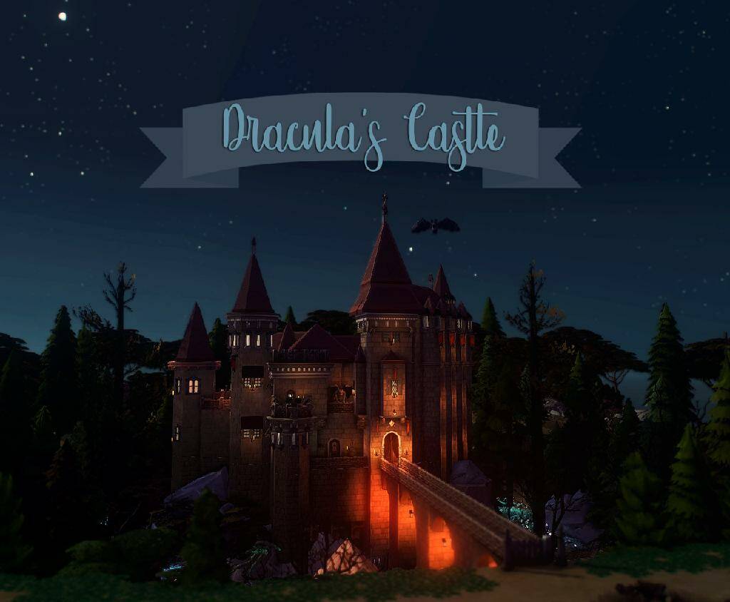 Dracula’s Corvin Castle by Miss Ruby Bird для Симс 4. Скачать мод