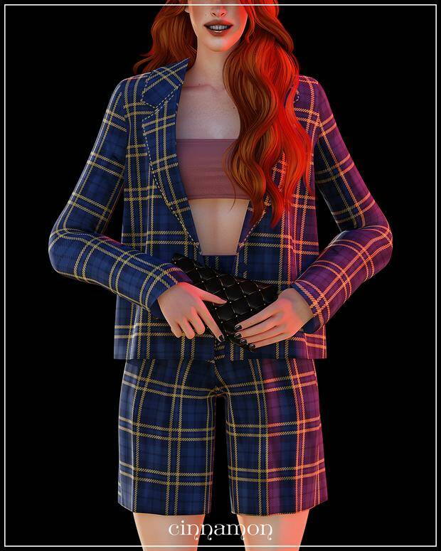 Helga suit by cinnamon-sims для Симс 4. Скачать мод