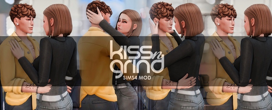 Мод на поцелуи "Kiss-n-Grind" для Симс 4 для Симс 4. Скачать мод