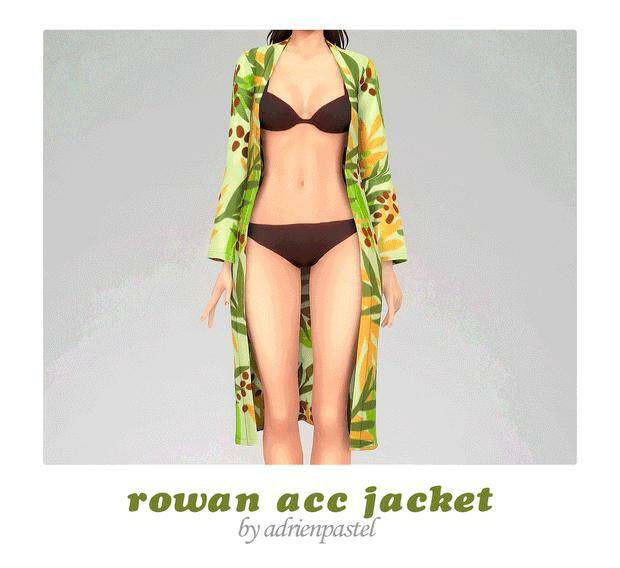 Rowan Acc Jacket Updated by AdrienPastel для Симс 4. Скачать мод