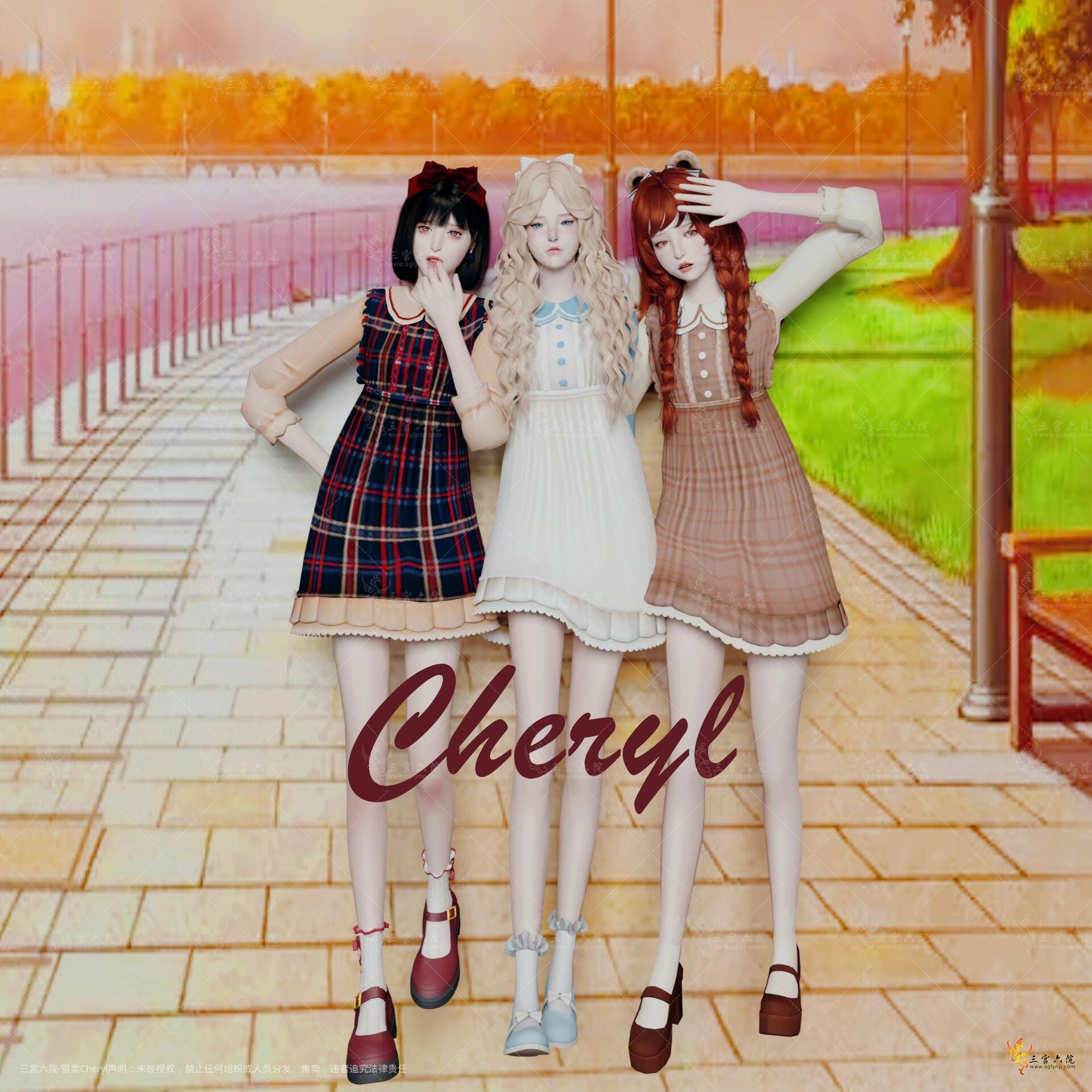 【Cheryl 】 - Soft Girl Dress для Симс 4. Скачать мод