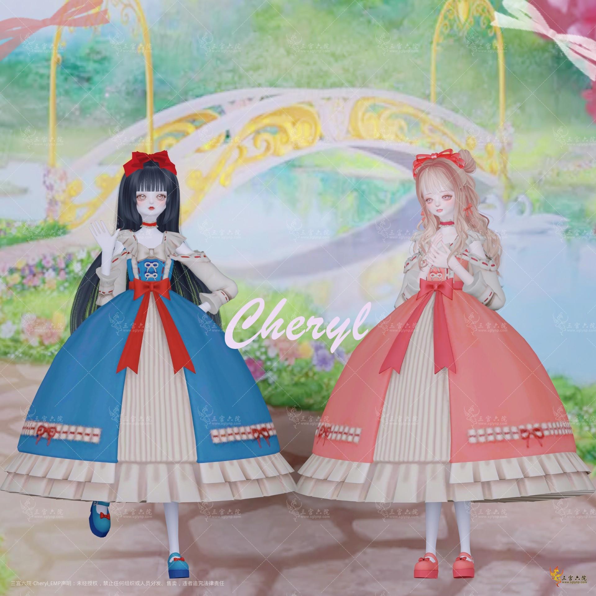 【Cheryl 】 - Sweet Doll Sense Lolita (3 pcs) для Симс 4. Скачать мод