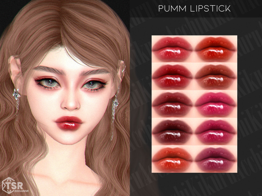 Губная помада "Pumm Lipstick" для Симс 4. Скачать мод