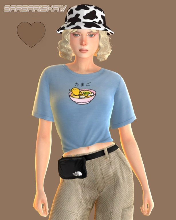 GUDATAMA T-SHIRT by Barbariskaw 🥘🍳🔥 для Симс 4. Скачать мод