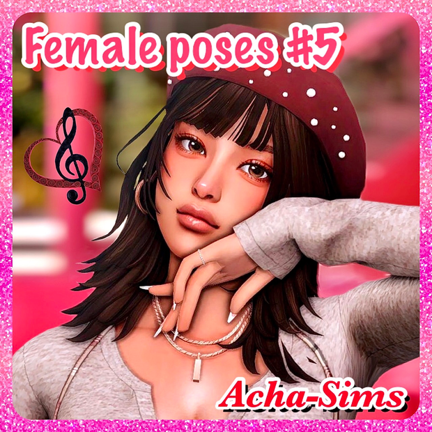 Acha Female poses #5  для Симс 4. Скачать мод