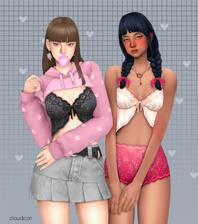 Lovestruck Set by cloudcat для Симс 4. Скачать мод