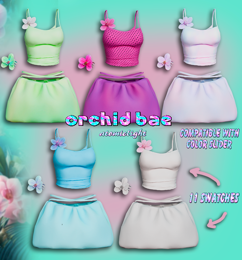 Orchid Bae *ੈ𑁍༘⋆ для Симс 4. Скачать мод