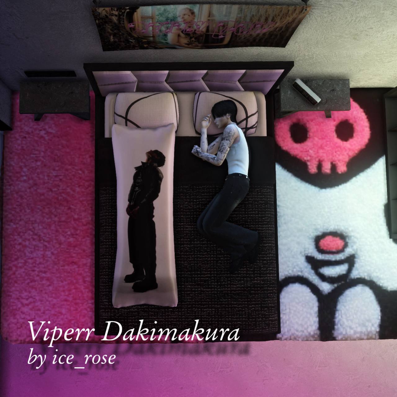 [ice_rose] viperr dakimakura для Симс 4. Скачать мод