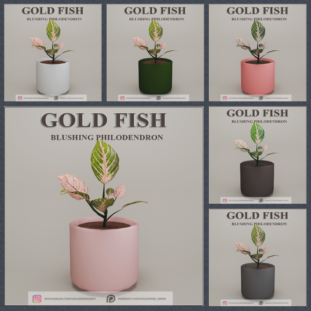 Растение GoldFish By GoldFishSims для Симс 4. Скачать мод