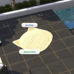 Cute Cat Face Dance Rug #15 Samtuse963