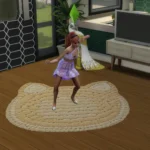 Cute Cat Face Dance Rug #17 Samtuse963
