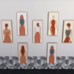 Abstract Silhouette Long Painting #1 Samtuse963
