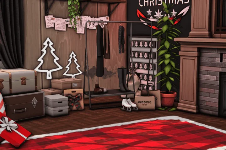 Christmas Cabin❄️CAS Background