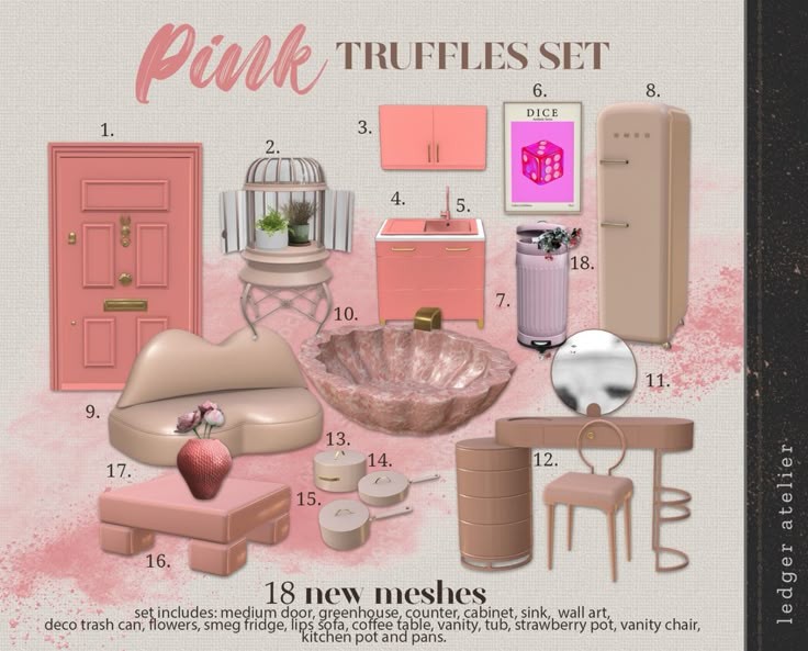 Pink Truffles для Симс 4. Скачать мод