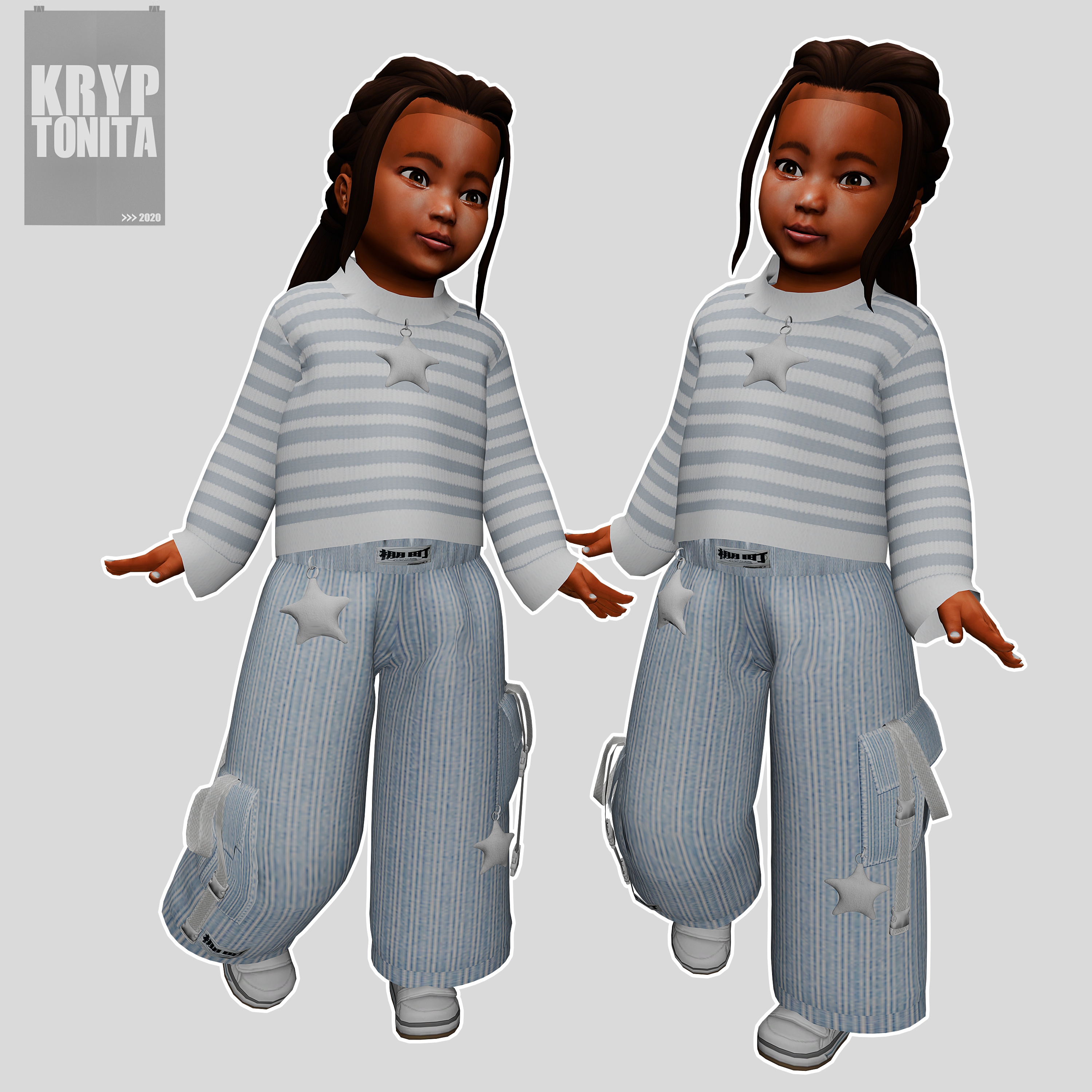 Top / Pants for toddlers для Симс 4. Скачать мод
