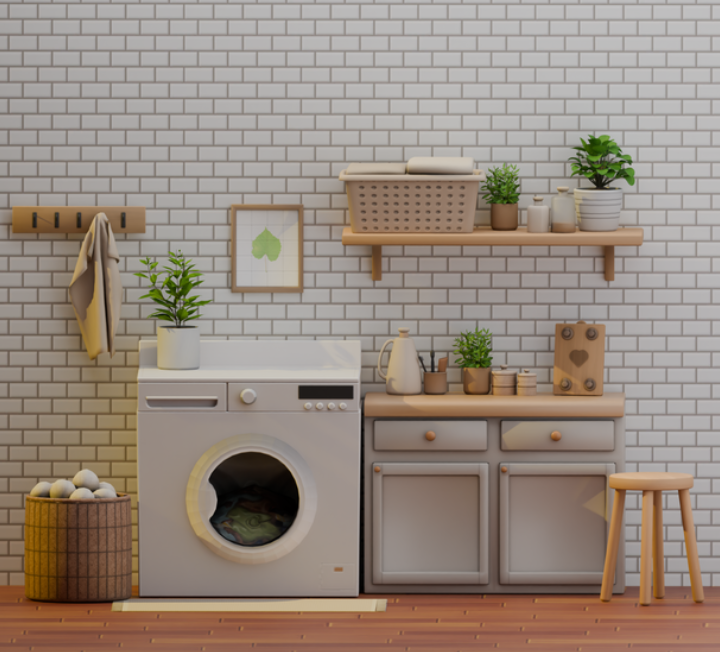 Wash n' Fold Set для Симс 4. Скачать мод
