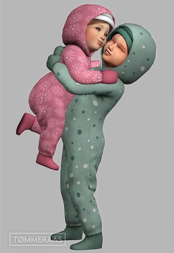 Зимний костюм для тоддлеров и младенцев "Snowsuit for Toddlers & Infants" для Симс 4  для Симс 4. Скачать мод