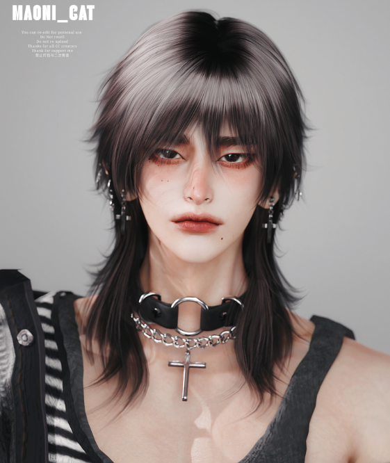 24-06 HAIR No.21 ver.1 для Симс 4. Скачать мод