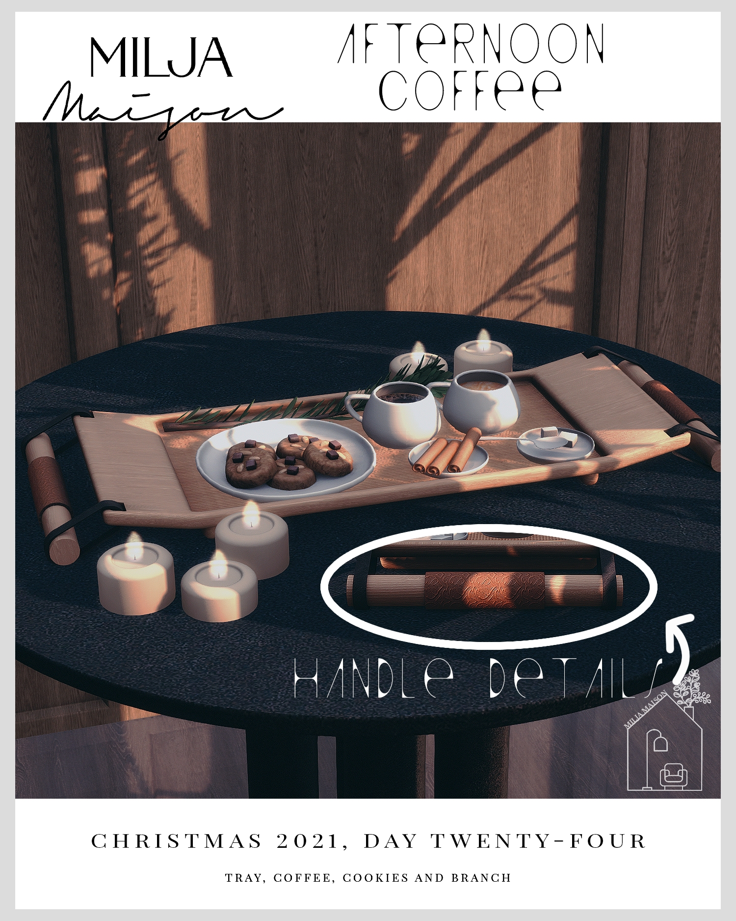 Afternoon Coffee Set для Симс 4. Скачать мод