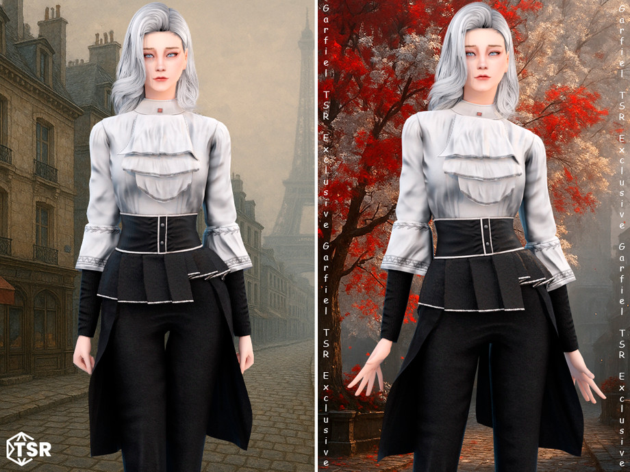 Alicia - Maelle - Gothic-inspired set with dark elegance для Симс 4. Скачать мод
