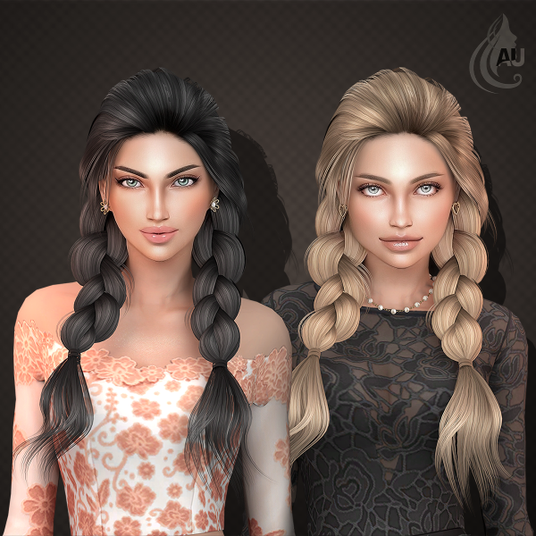 Aurum - Marisa hairstyle для Симс 4. Скачать мод