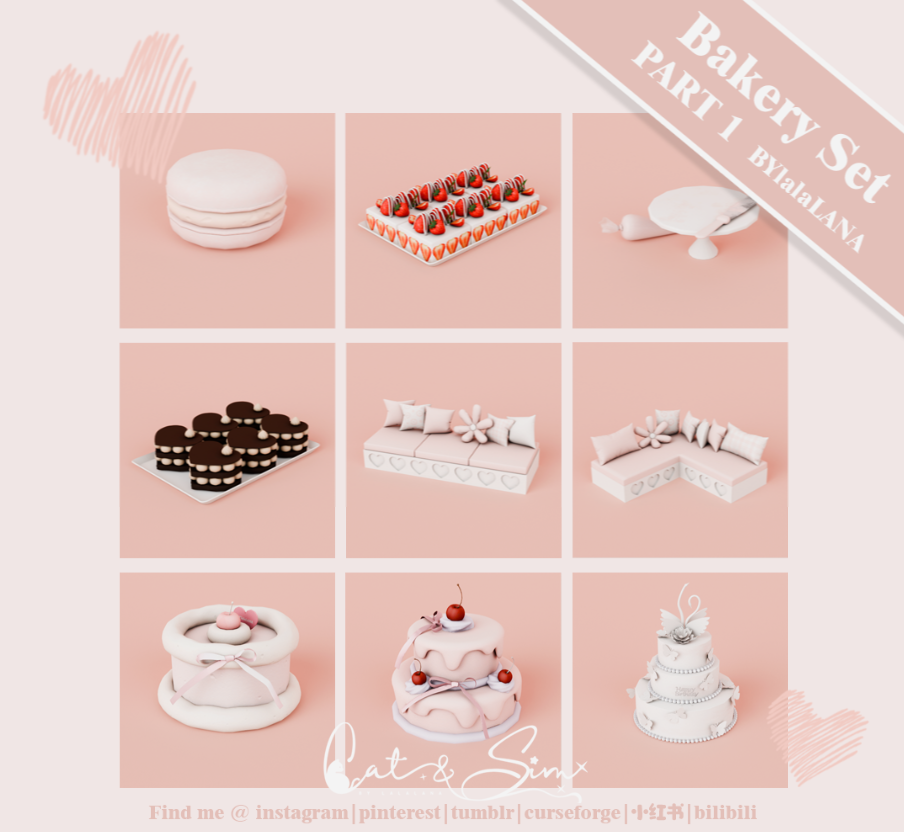 Bakery Set для Симс 4. Скачать мод