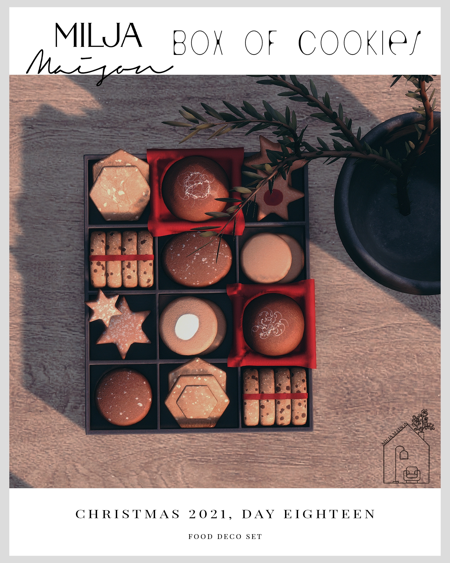 Box of Cookies для Симс 4. Скачать мод