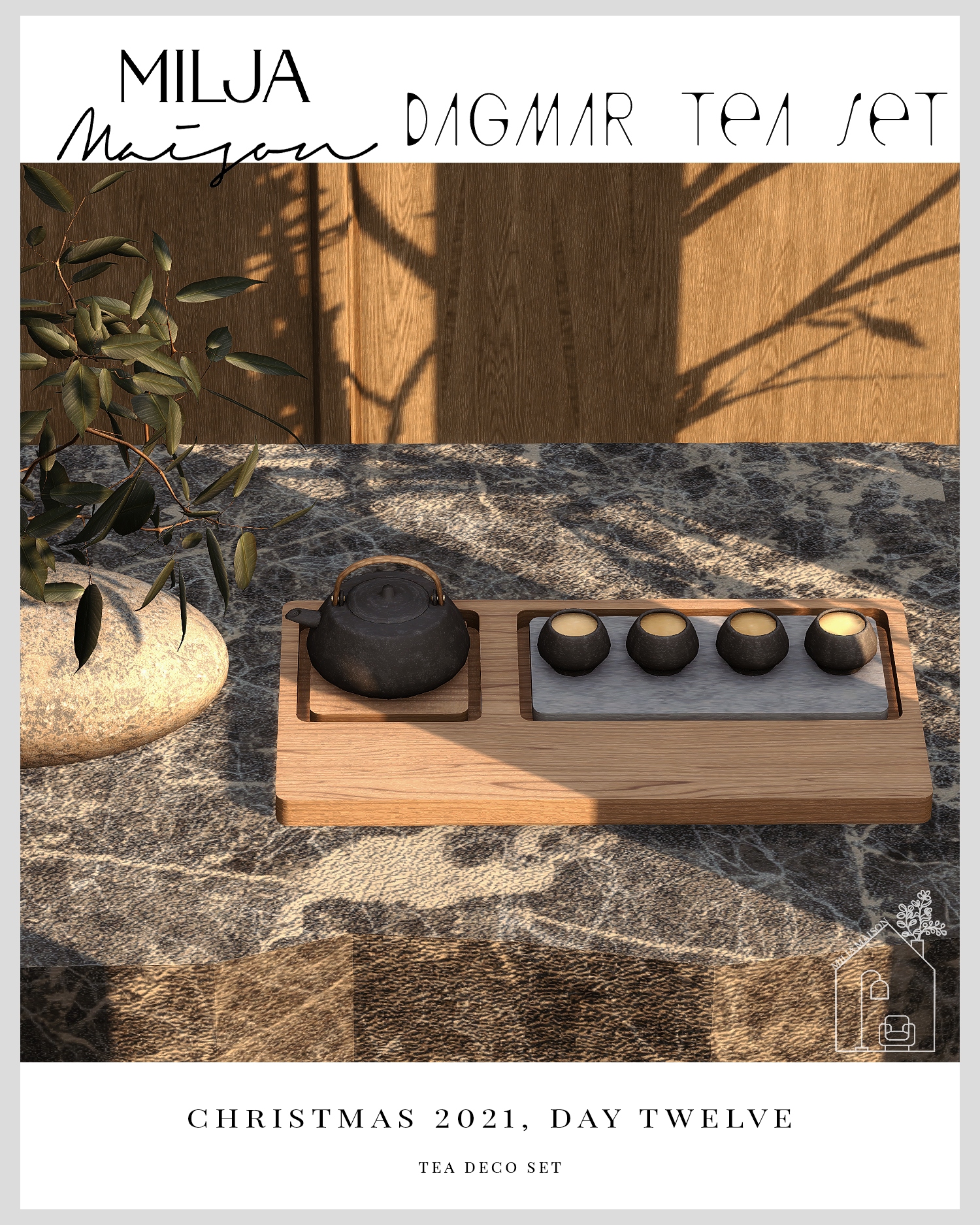 Dagmar Tea Decor для Симс 4. Скачать мод