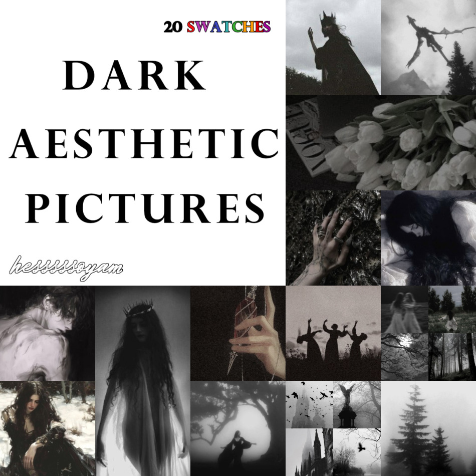 Dark aesthetic pictures для Симс 4. Скачать мод
