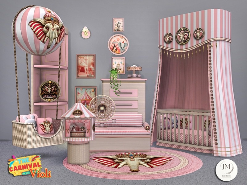 💟 Детская Violi Nursery Set 💟 для Симс 4. Скачать мод