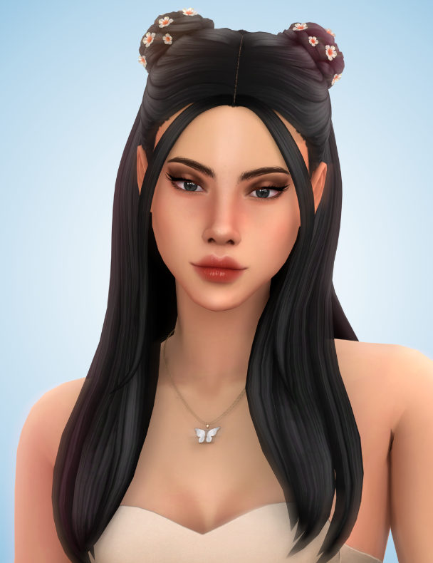 Eloise Hair для Симс 4. Скачать мод