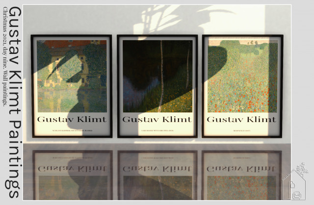 Gustav Klimt Paintings для Симс 4. Скачать мод