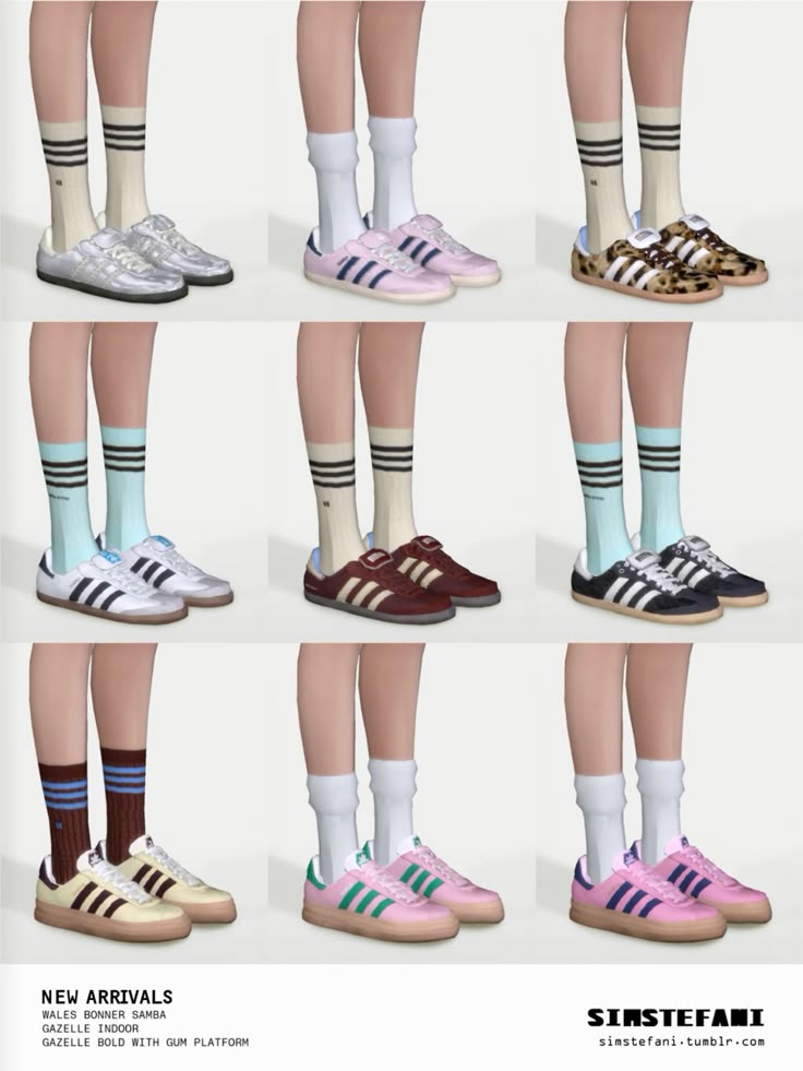 Кеды - Adidas Catalog для Симс 4. Скачать мод