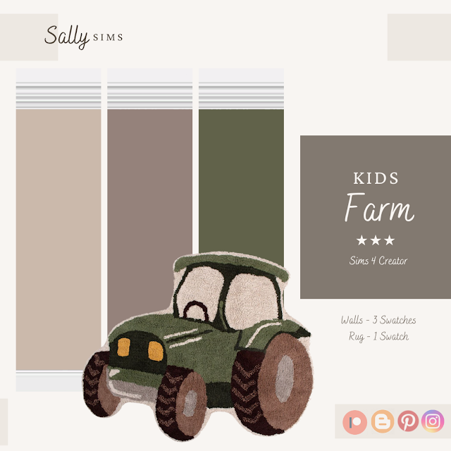 Kids Farm Set от Sally Sims для Симс 4. Скачать мод