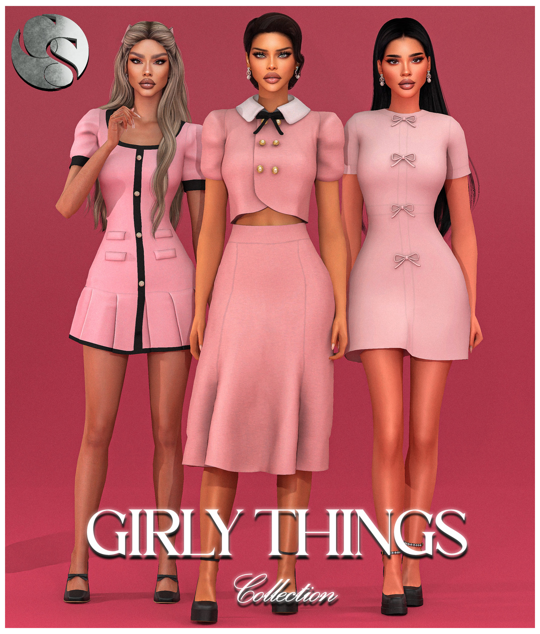 Коллекция одежды и аксессуаров "Girly Things Big Collection" для Симс 4. Скачать мод