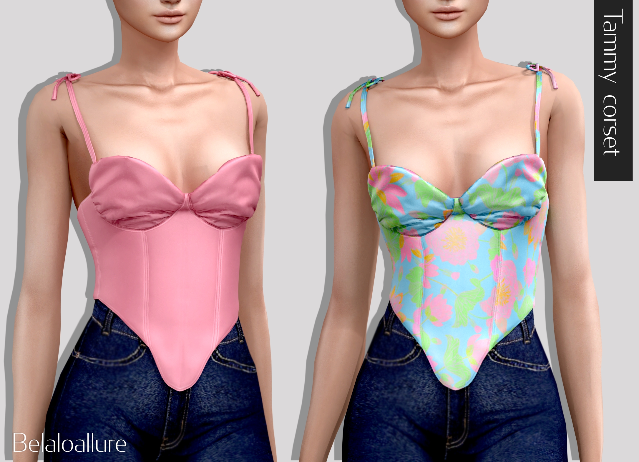 Корсет - Tammy Corset для Симс 4. Скачать мод