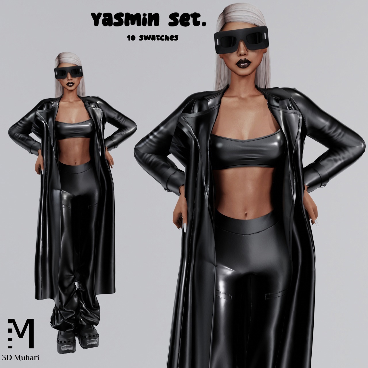 Костюм - Yasmin set. для Симс 4. Скачать мод