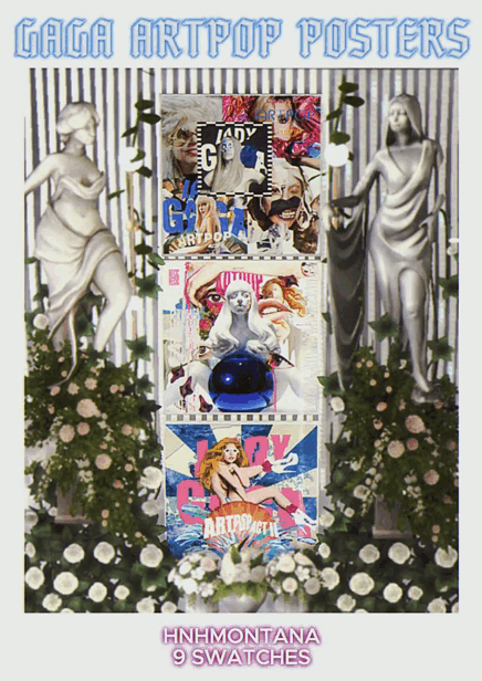 ‧₊ ᵎᵎ LADY GAGA ARTPOP posters для Симс 4. Скачать мод