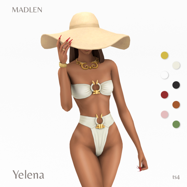 Madlen Yelena Set для Симс 4. Скачать мод