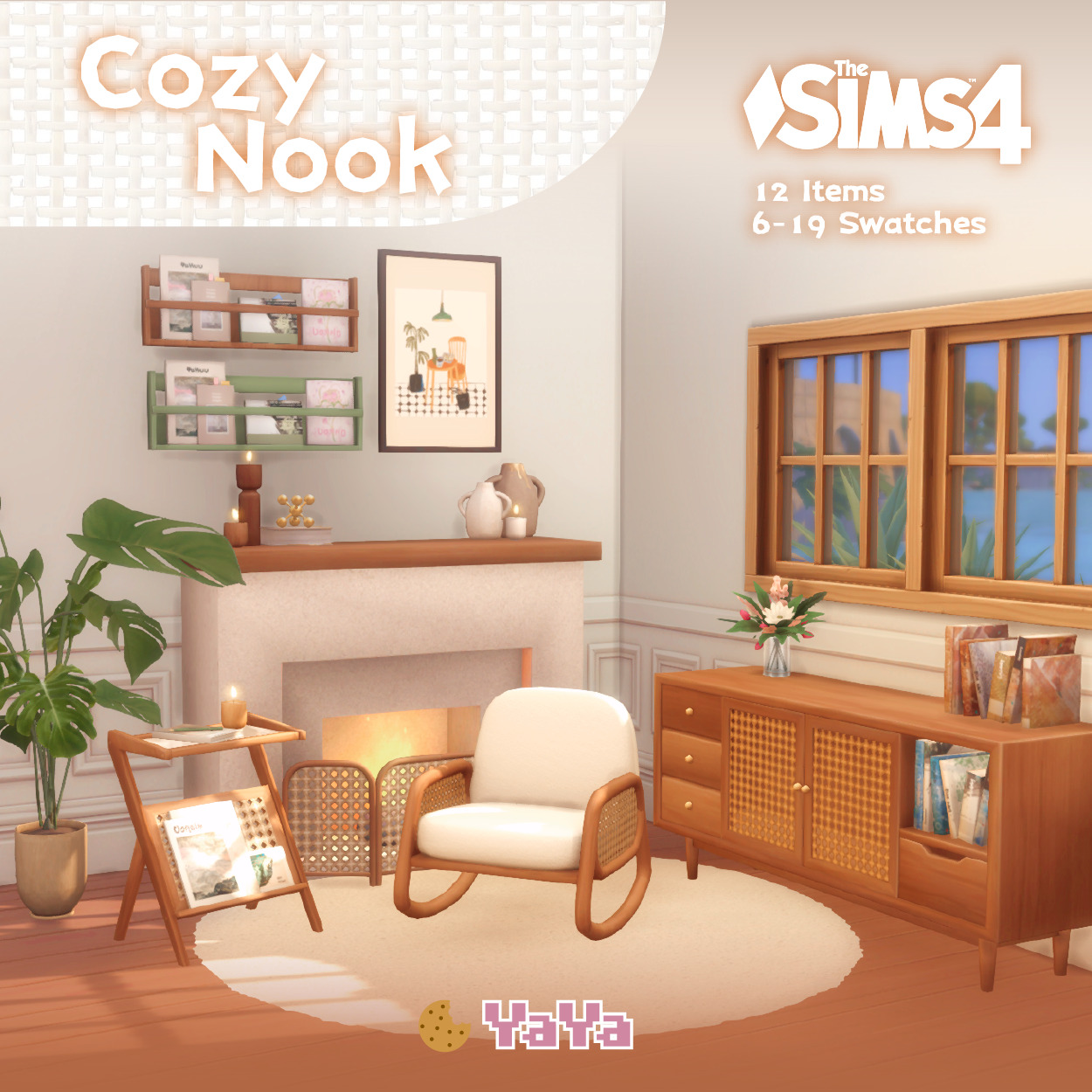 Мебель и декор - Cozy Nook для Симс 4. Скачать мод