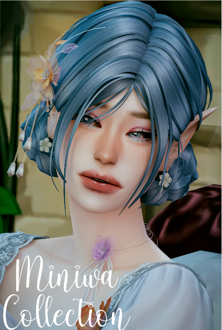 MINIWA - FEMALE HAIR  для Симс 4. Скачать мод