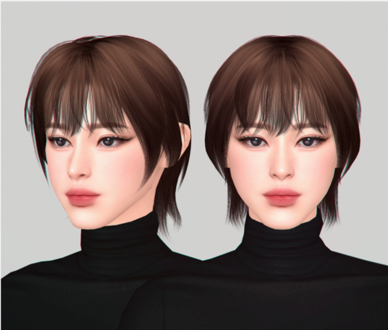 MINJU Hair для Симс 4. Скачать мод