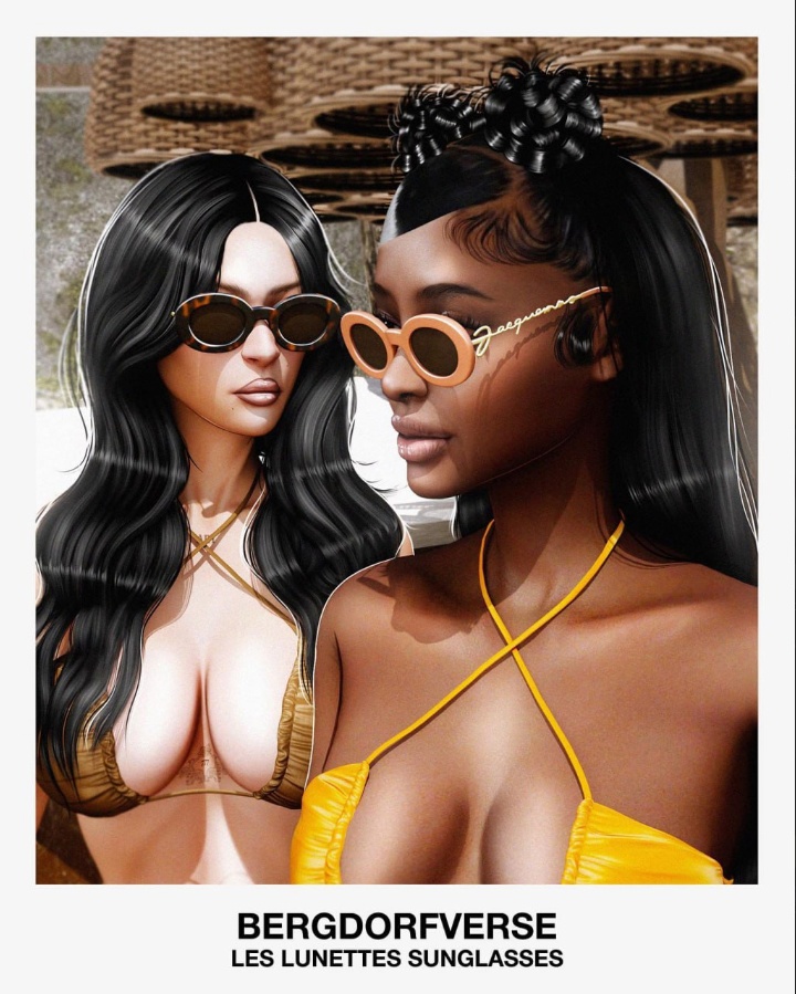 Очки - Jacquemus Les Lunettes Sunglasses для Симс 4. Скачать мод