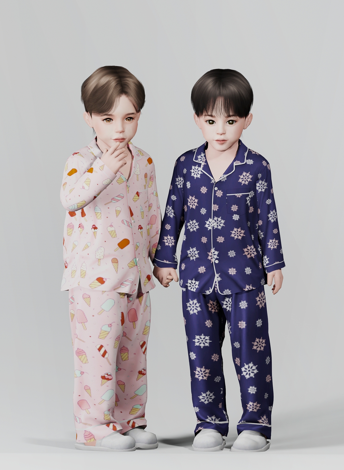 Pajama set (toddler) для Симс 4. Скачать мод