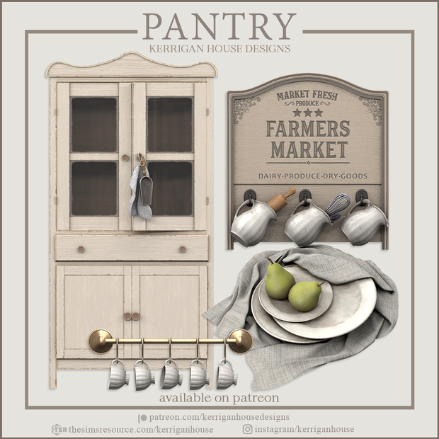 Pantry Set для Симс 4. Скачать мод